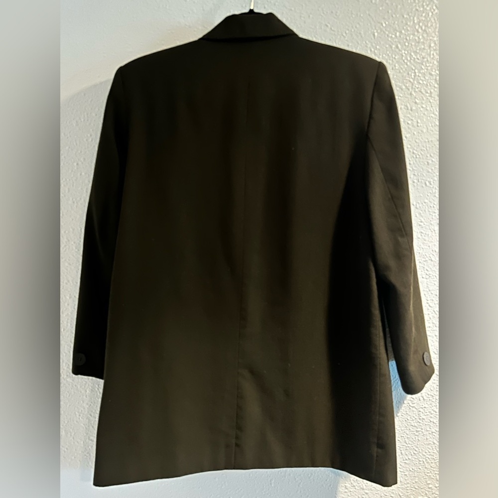 Vintage Career Essentials Brown Suit Jacket with Relaxed Fit Size 12 - Picture 3 of 4